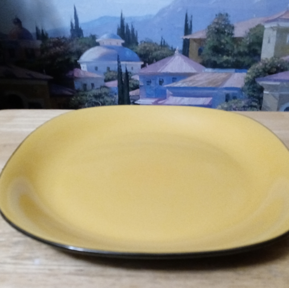 PIER 1 IMPORTS! 🍱Set Of 4 Square Dinner Plates.🍜 10.5" VINTAGE GIFT. - Picture 2 of 4